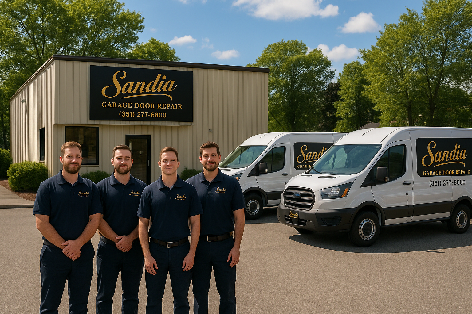Professional garage door team in Marianna