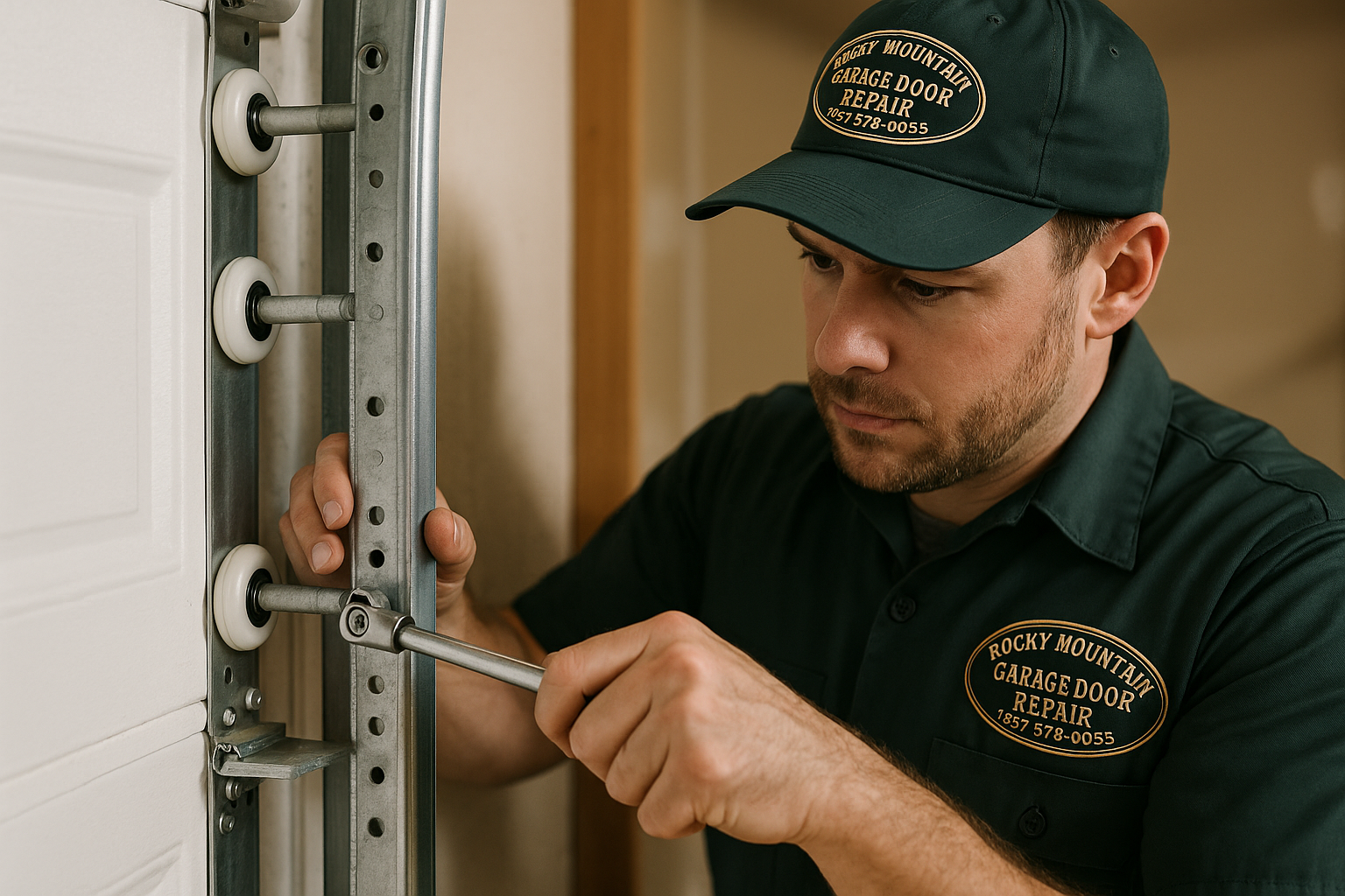 Garage Door Track Repair in Marianna